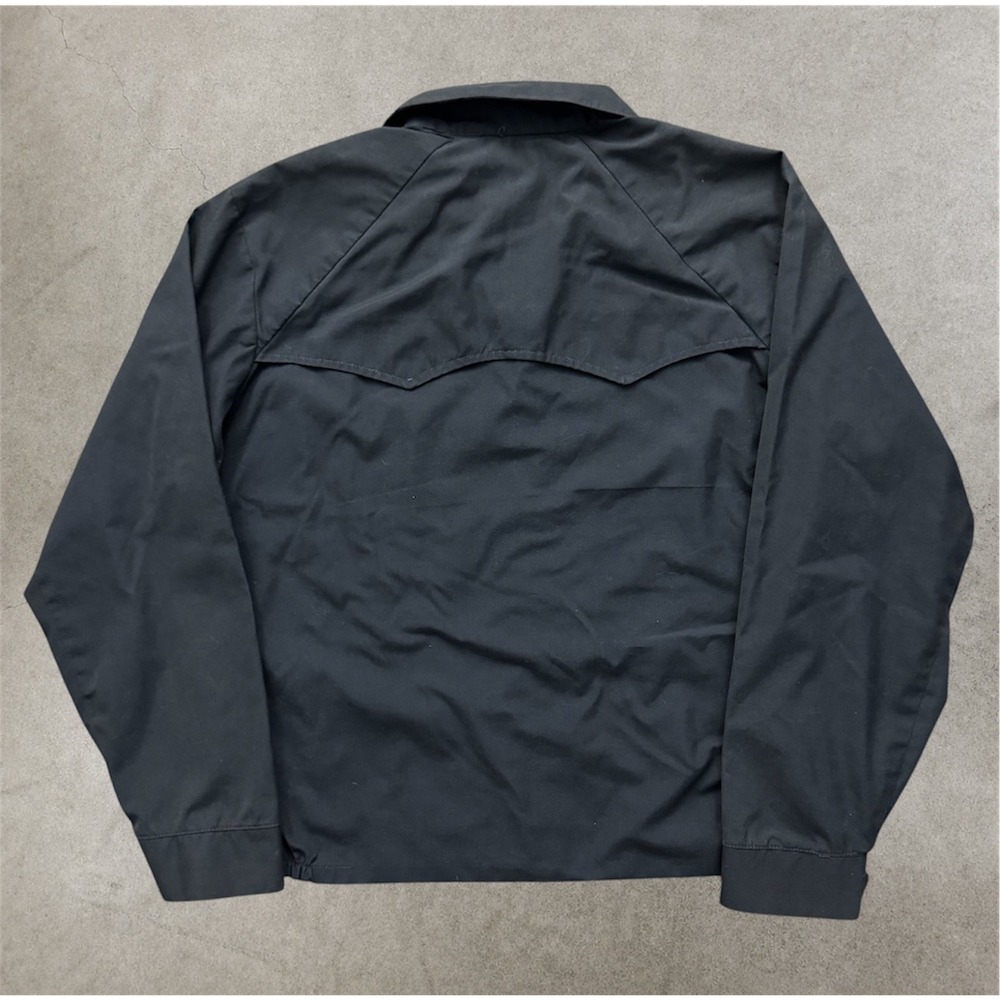 Vintage Combed Cotton Dacron Workwear Jacket 60s 70s Bomber Harrington Blue 42 - Picture 2 of 9